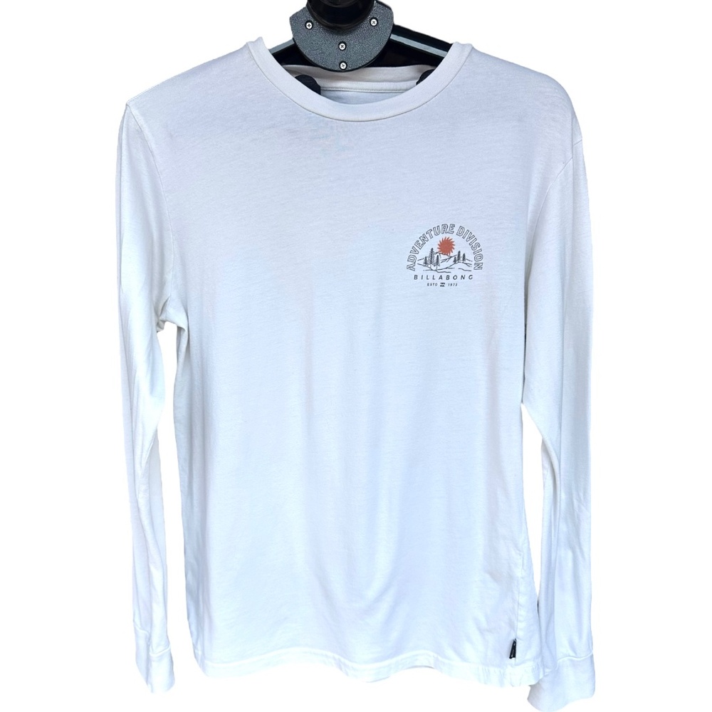 Billabong Adventure Division Men’s White Long Sleeve Size Large Costal Surf